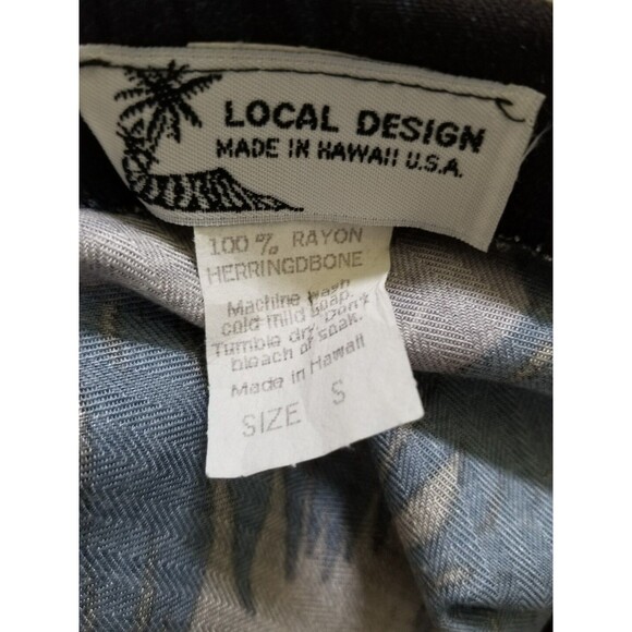 LOCAL DESIGN Tropical Hawaiian Rayon Palm Beach Sun Dress Womens Size Small - Picture 7 of 7